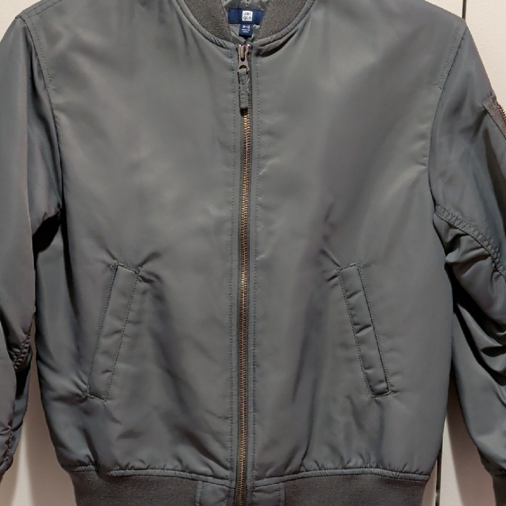 Uniqlo Green Bomber Jacket Kids 11-12 Years